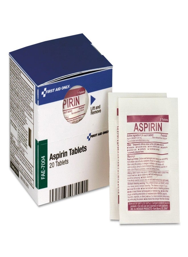 First Aid Only SmartCompliance Aspirin Refill, 2/Packet, 10 Packets/Box - Image 1